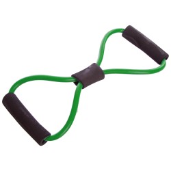 Еспандер EasyFit вісімка трубчастий зелений, код: EF-3947-GN-EF