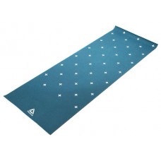 Двосторонній килимок для йоги Reebok Double Sided Yoga Mat 1730х610х4 мм, блакитний-білий, код: 5055436105848