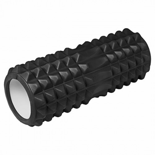 Ролик для йоги, пілатесу, фітнесу FitGo 33х14см, чорний, код: 5118-4BK-WS Ролик для йоги, пілатесу, фітнесу FitGo 33х14см, чорний, код: 5118-4BK-WS