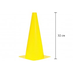 Конус-фішка спортивна EasyFit 32 см, жовтий, код: EF-1679-Y-EF