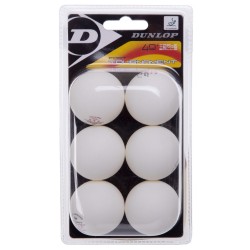 Набір м'ячів настільного тенісу Dunlon D TT BL 40+ 6 шт. білий, код: DL679321-S52