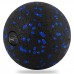 Масажний м"яч PowerPlay Epp Massage Ball 100 мм, чорний-синій, код: PP-4351_Blue_d10