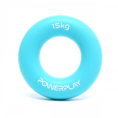 Еспандер кистьовий силіконовий PowerPlay Hand Grip Ring Light 15 кг, блакитний, код: PP_4324_15kg