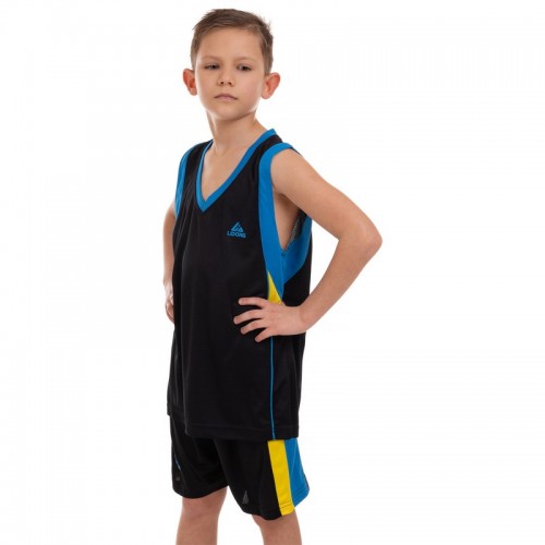 Форма баскетбольна дитяча PlayGame Lingo M (ріст 135-140) чорний, код: LD-8095T_MBK-S52