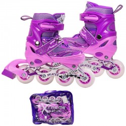 Ролики Toys Extreme Motion PU колеса, розмір L (38-41), рожевий, код: 203694-T