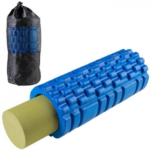 Ролик для йоги і масажу FitGo 2в1 330х140 мм, код: 84032-WS Ролик для йоги і масажу FitGo 2в1 330х140 мм, код: 84032-WS