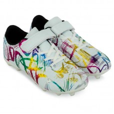 Бутси футбольні дитячі Lijin CR7 розмір 38, білий-фуксія-синій, код: 2502-32-38-3_38W Бутси футбольні дитячі Lijin CR7 розмір 38, білий-фуксія-синій, код: 2502-32-38-3_38W