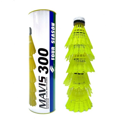 Волан пластиковий SNS Fourseason M-300, 6 штук, жовтий, код: 00507-SNS Волан пластиковий SNS Fourseason M-300, 6 штук, жовтий, код: 00507-SNS