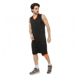 Форма баскетбольна чоловіча PlayGame Lingo XL (ріст 165-170), чорний-помаранчевий, код: LD-8002_XLBKOR