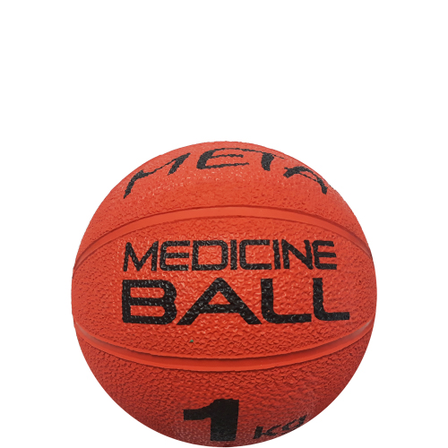 Медбол Meta Colour Medicine Ball 19,5 см, 1 кг, помаранчевий, код: 080101514521