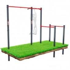 Вуличний турнік для підтягування з брусами K-Sport Monkeybar-street workout KSOZ005, код: KS-223-IN