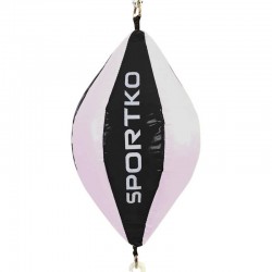 Груша боксерська на розтяжках Sportko 500x240 мм, чорний-білий, код: GP-2_BKW-S52 Груша боксерська на розтяжках Sportko 500x240 мм, чорний-білий, код: GP-2_BKW-S52