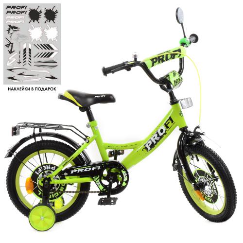 Велосипед дитячий Profi Kids Original Boy d=14, салатовий-чорний, код: Y1442-1-MP