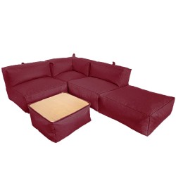 Безкаркасний модульний диван Tia-Sport Блек, оксфорд, бордовий, код: sm-0692-6