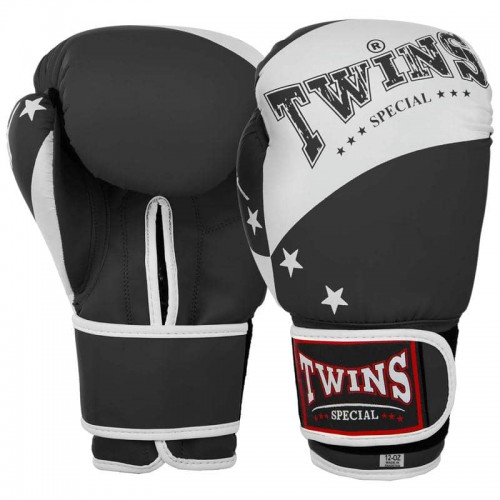 Боксерські рукавиці Twins PVC 14 унцій, чорний, код: BO-9476_14BK