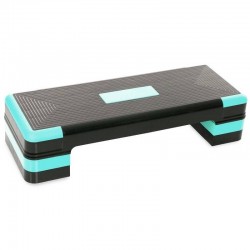 Степ-платформа FitGo 900x340x100-200 чорний-бірюзовий, код: FI-1574_BKT Степ-платформа FitGo 900x340x100-200 чорний-бірюзовий, код: FI-1574_BKT