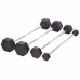 Штанга фіксована Record Rubber Hexagon Barbell пряма гумова довжина-95см 45кг TA-6230-45-S52