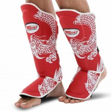 Захист гомілки та стопи для єдиноборств Twins, розмір S, червоний, код: BO-9484_SR Захист гомілки та стопи для єдиноборств Twins, розмір S, червоний, код: BO-9484_SR