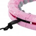 Обруч для схуднення регульований масажний з обтяжувачем FitGo рожевий, код: FI-0766_P