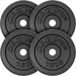 Набір дисків Maxxiva 4 х 7,5 кг, код: M-10085421-IN Набір дисків Maxxiva 4 х 7,5 кг, код: M-10085421-IN