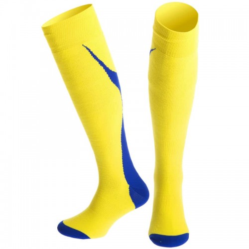 Гетри футбольні Norva розмір 40-45, жовтий-синій, код: KS-04L_YBL