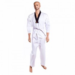 Кімоно тхеквондо WTF, 250г/м2, зріст 140 см, білий, код: WTF140-WS