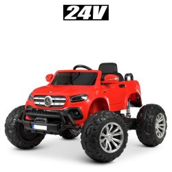 Дитячий електромобіль Bambi Mercedes (Monster Truck) червоний, код: M 4786EBLR-3(24V)-MP