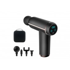 Масажний пістолет EasyFit Impact (портативний вібромасажер для тіла з 4 насадками), код: EF-2071