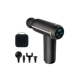 Масажний пістолет EasyFit Impact (портативний вібромасажер для тіла з 4 насадками), код: EF-2071 Масажний пістолет EasyFit Impact (портативний вібромасажер для тіла з 4 насадками), код: EF-2071