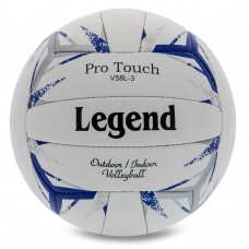 М"яч волейбольний Legend №5, білий-синій, код: LG9490_WBL