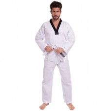 Кімоно для тхеквондо (добок) Matsa, розмір 5 (зріст 180), білий-чорний, код: MA-0018_5W Кімоно для тхеквондо (добок) Matsa, розмір 5 (зріст 180), білий-чорний, код: MA-0018_5W