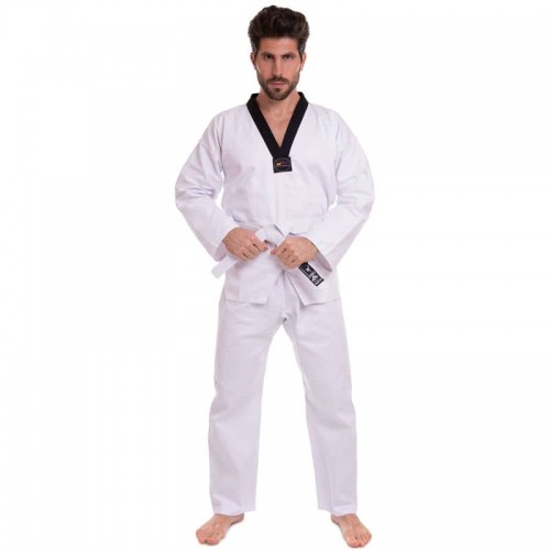 Кімоно для тхеквондо (добок) Matsa, розмір 5 (зріст 180), білий-чорний, код: MA-0018_5W Кімоно для тхеквондо (добок) Matsa, розмір 5 (зріст 180), білий-чорний, код: MA-0018_5W