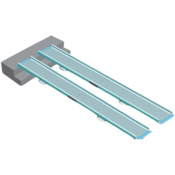 Пандус розкладний Норма-Трейд для людей з інвалідністю 2600х300х60 мм, код: ПР-250