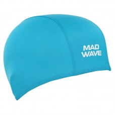 Шапочка для плавання текстильна для дорослих MadWave Poly II, бірюзовий, код: M052103_T Шапочка для плавання текстильна для дорослих MadWave Poly II, бірюзовий, код: M052103_T