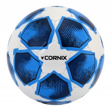 М"яч футбольний Cornix StarGlide №5, синій-білий, код: XR-0379