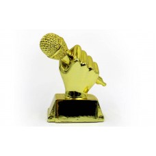 Статуетка нагородна спортивна PlayGame Мікрофон, код: C-4266-B2