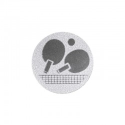 Жетон-наклейка PlayGame Пінг-понг 25мм срібна, код: 25-0071_S-S52