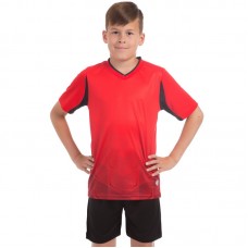 Футбольна форма підліткова PlayGame Rhomb розмір 24, ріст 120, червоний-чорний, код: 11B_24RBK