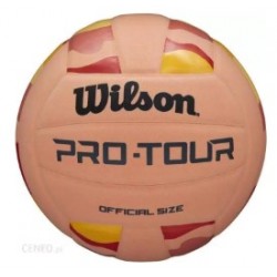 М"яч волейбольний Wilson Pro Tour VB Stripe №5, рожевий-червоний, код: 097512581929