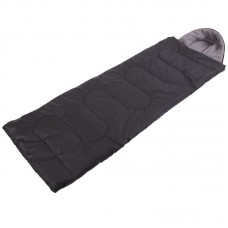 Спальний мішок ковдра Camping з капюшоном чорний, код: SY-4733-L_BK
