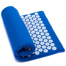 Килимок ортопедичний масажний іплікатор Кузнєцова Acupressure mat 630x400 мм синій, код: FI-1709_BL