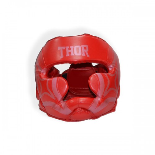 Шолом для боксу Thor Cobra 727 S шкіра, червоний, код: 727 (Leather) RED S