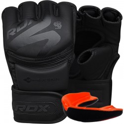 Рукавиці для ММА RDX F15 Noir Matte XL, чорний, код: GGR-F15MB-XL