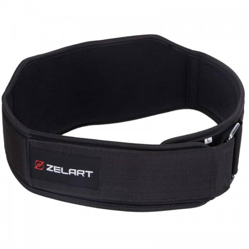 Пояс атлетичний посилений регульований Zelart XXL чорний, код: SB-165428_XXL-S52