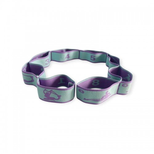 Еластичний стрічковий еспандер сегментований SNS WX-RT2-purple із 8 петлями, фіолетовий-сірий, код: 13801-SNS