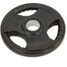 Диски обгумовані Record з потрійним хватом і металевою втулкою 7,5кг (d-52мм), код: TA-8122-7_5-S52