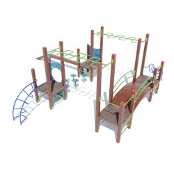 Ігровий комплекс Miros "Грайлива кішка" 6270x7590x2530 мм, код: DIO735