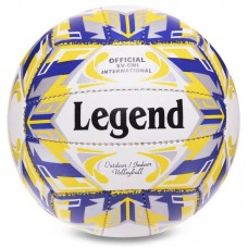 Мяч волейбольный Legend №5 PU белый-синий-желтый, код: VB-3125_WBLY-S52