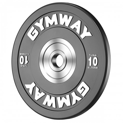 Диск тренувальний олімпійський GymWay 10 кг, чорний, код: TPR-10K-IA