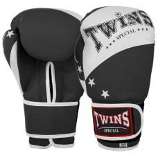 Боксерські рукавиці Twins PVC 12 унцій, чорний, код: BO-9476_12BK